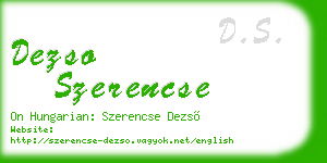 dezso szerencse business card